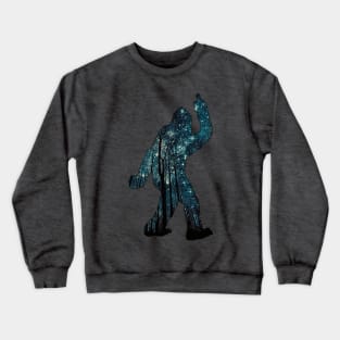 Bigfoot - Middle Finger - Stars Crewneck Sweatshirt